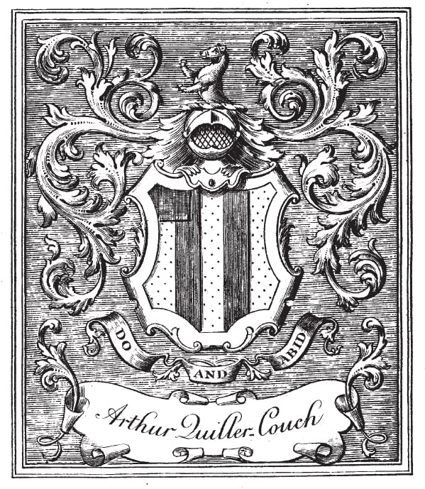Sir Arthur Quiller-Couch’s bookplate, kindly supplied by Dr Geoffrey Vevers | Derek Parker article, SF Issue 21