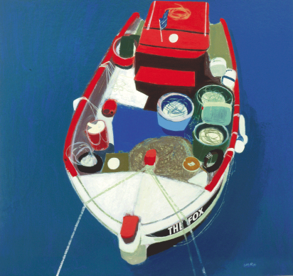 Cover Artist: Slightly Foxed Issue 22, Simon Laurie, ‘Greek Boat’