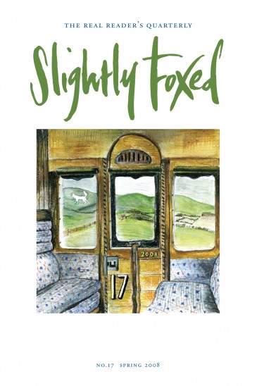 Cover Art: Slightly Foxed Issue 17, James Nunn, ‘with apologies to Eric Ravilious ’ James Nunn burst on to the illustration scene with the panda on Lynne Truss’s bestselling Eats, Shoots & Leaves. He can also draw foxes and elephants, all of which can be seen at www.jamesnunn.co.uk