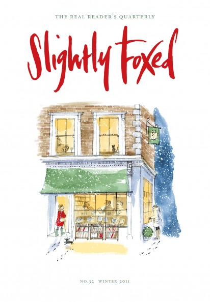 Cover Art: Slightly Foxed Issue 32, Alice Tait, ‘Gloucester Road in the Snow’ Alice Tait graduated from Bath Spa University in 2002 and has been working as an illustrator ever since. Her clients have included, among others, The Times, Vogue and Waitrose. She also has her own online print shop at www.alicetaitshop.com