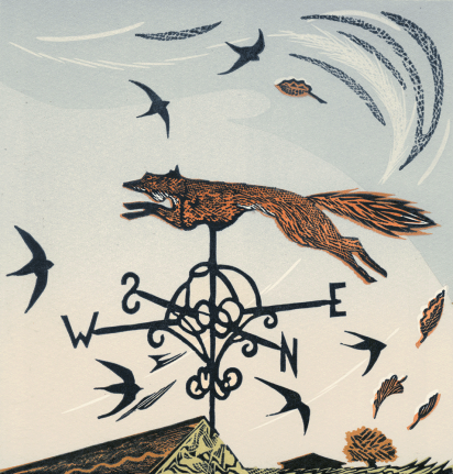Cover Artist: Slightly Foxed Issue 43, Pam Grimmond, ‘Weathervane’