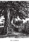 Howard Phipps Bookplates - A Green Lane - Wood Engraving