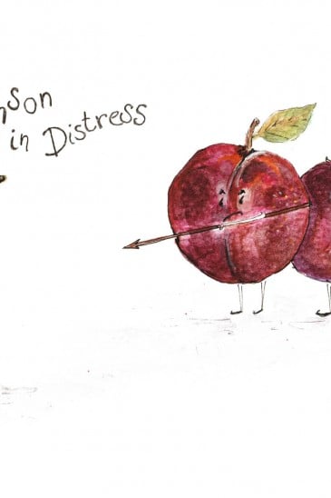 Damson in Distress by Puns & Buns