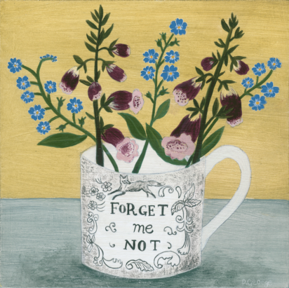 Cover Artist: Slightly Foxed Issue 58, Debbie George, ‘Forget me not’