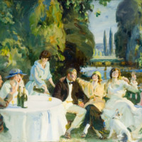 The Munnings Art Museum - Slightly Foxed Membership Benefits - Tagg’s Island, 1919, copyright the estate of Sir Alfred Munnings