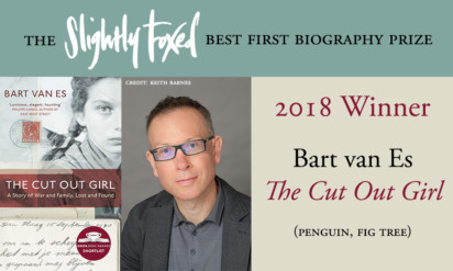 Bart van Es wins The Slightly Foxed Best First Biography Prize for The Cut Out Girl