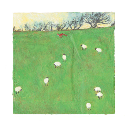 Cover Artist: Issue 61, Faith Chevannes, ‘Fox & Sheep, Tamar Valley’