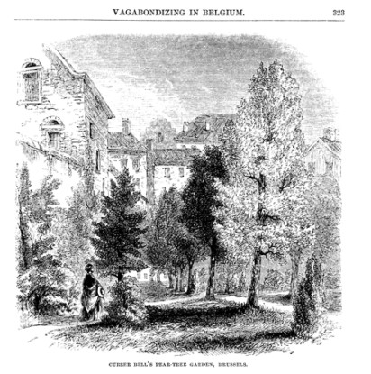 The Pensionnat Heger garden, Harper’s Monthly 1858 | Helen MacEwan, Charlotte Brontë - Slightly Foxed Issue 61