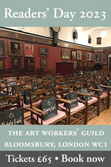 Slightly Foxed Readers’ Day 2023 | One-Day Literary Festival | The The Art Workers’ Guild