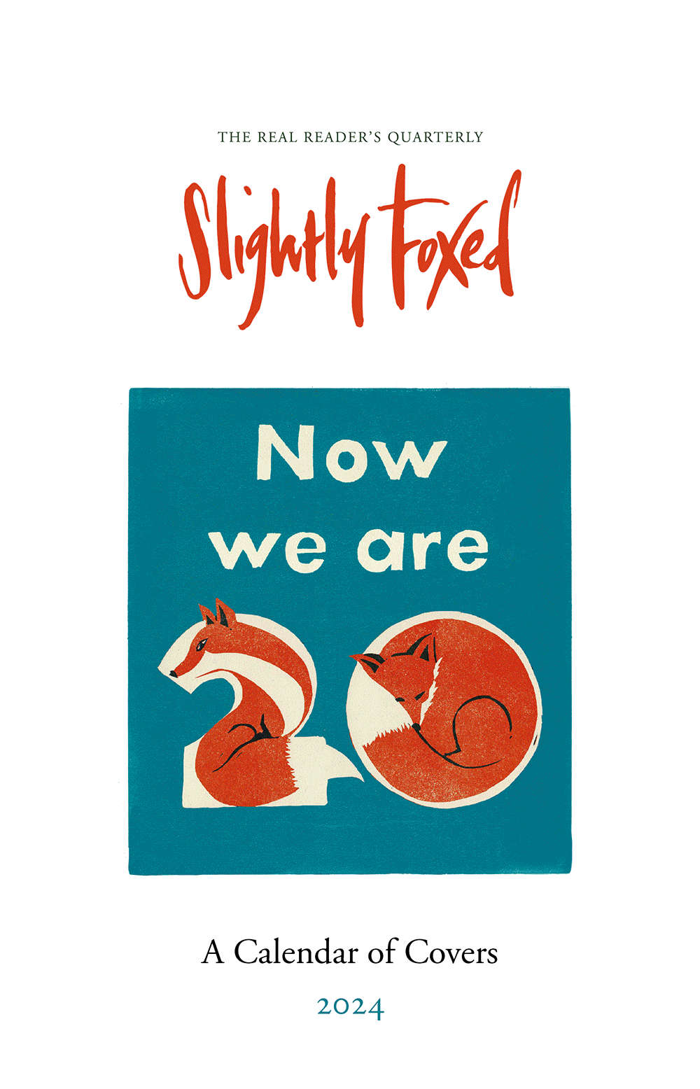 Slightly Foxed 2024 Wall Calendar | A Calendar of Covers for 2024 | Celebrating 20 years of Slightly Foxed