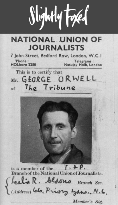 George Orwell | The Nightmare of Room 101 | From the Slightly Foxed archives