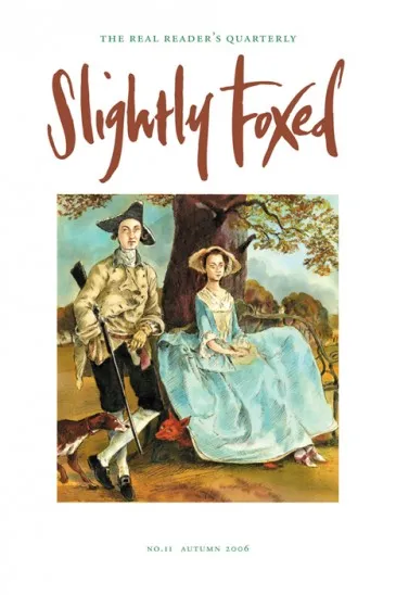 Cover artwork, John Holder, with apologies to Gainsborough - Slightly Foxed Issue 11