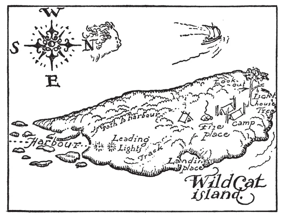 The Island, Swallows & Amazons - Robin Blake on maps in books