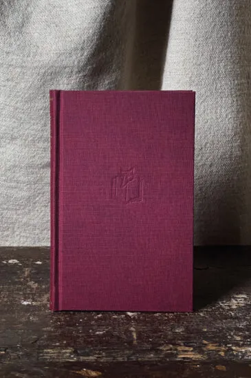 Slightly Foxed Notebook - Maroon, Small