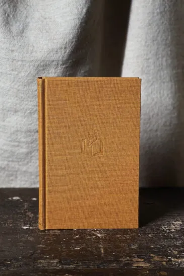 Slightly Foxed Small Gold Notebook